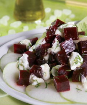 Beet, Yogurt and Apple Salad with Chios Mastiha